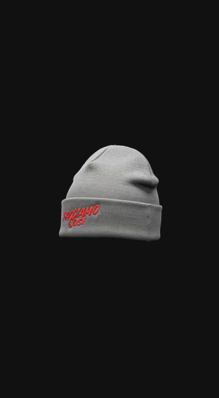 Facciamo Cosi Embroidered Beanie Hat (Unisex)